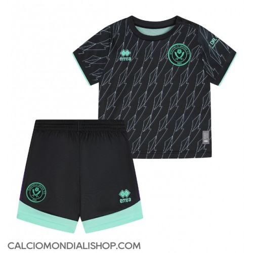 Maglie da calcio Sheffield United Seconda Maglia Bambino 2024-25 Manica Corta (+ Pantaloni corti)